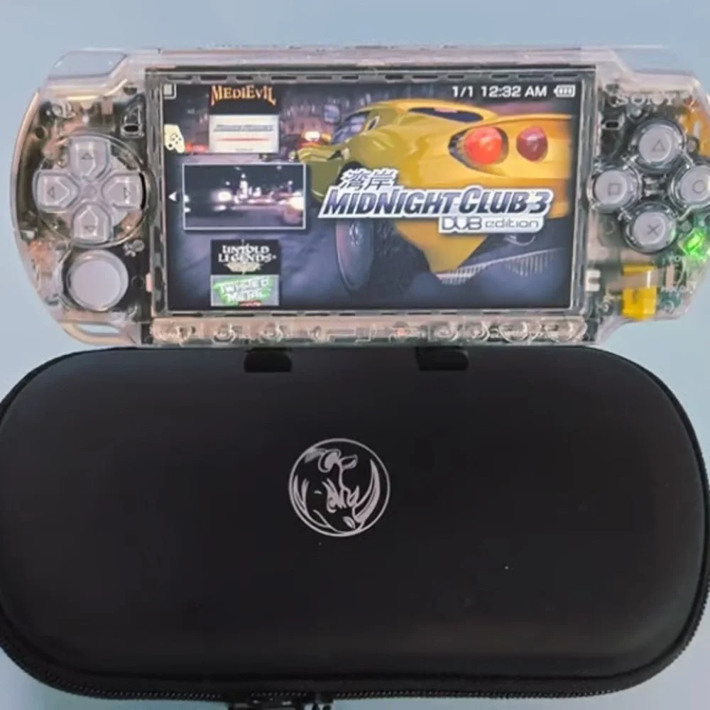 Sony Clear Handheld Console with Black Case